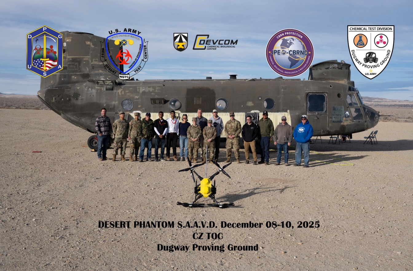 Desert Phantom S.A.A.V.D. team at Dugway Proving Ground, December 2025